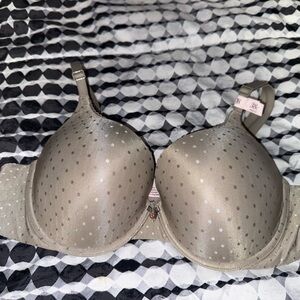 Victoria's Secret Taupe Polka Dot Bra